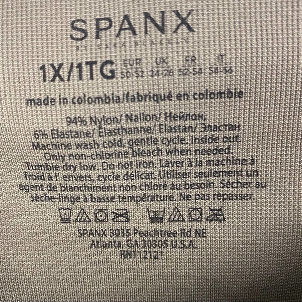 SPANX Green Desert Camo Cropped Leggings 1X Gym Yoga Workout Exercise Casual - Picture 3 of 6